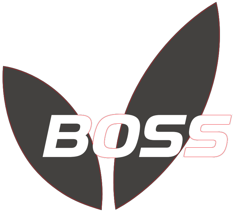 Autocollant Logo + BOSS blanc - L=400mm / H=360mm à vendre sur My Agrisem.