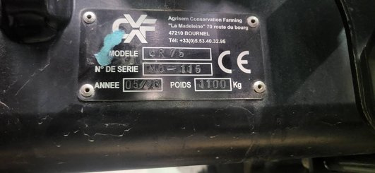 Semoir monograine Agrisem CHEF porté Fixe